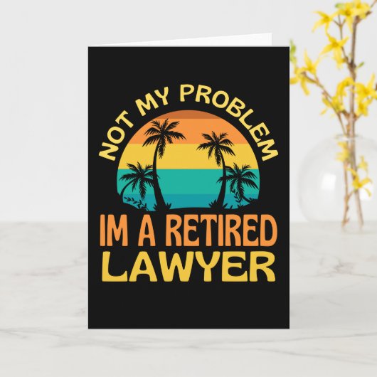 私の退職した問題はもう弁護士ではない カード (黄色い花)