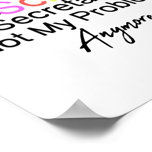 私の退職した問題はもう校長室じゃない ポスター (角)