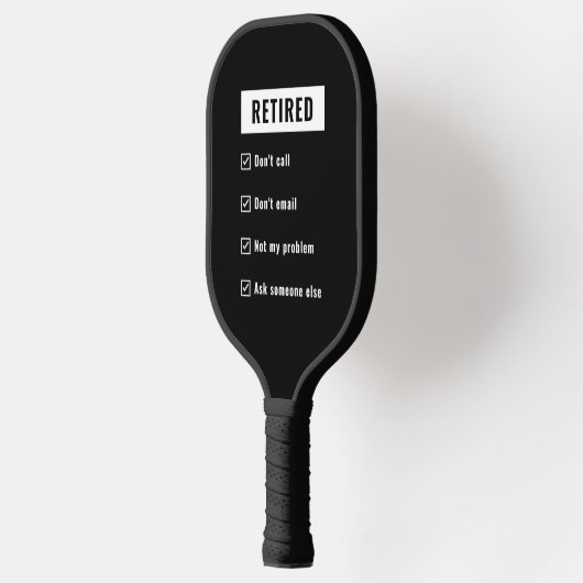 私の退職した引退のおもしろい笑い声は ピックルボールラケット (左)