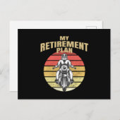 私の退職プランのバイク ポストカード (正面/裏面)