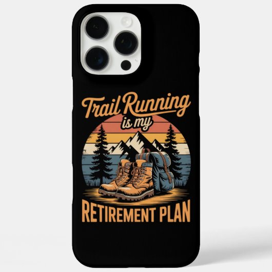 私の退職プランはトレイルランニング Case-Mate iPhoneケース (裏面)