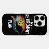 私の退職プランピックルボールプレイヤー Case-Mate iPhoneケース (裏面 (横))