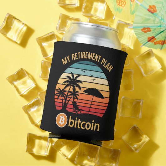 私の退職プラン ビットコイン ビーチ 日没 缶クーラー (インサイチュ 夏)