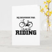 私の退職プラン – 私は乗馬する予定 カード (黄色い花)