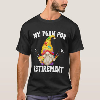 私の退職後の楽しみはノーム画家 Tシャツ