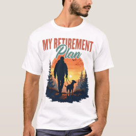 私の退職後の楽しみはハイキングです 面白い ハイキング 退職 Tシャツ