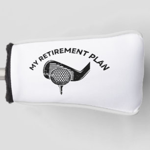 私の退職計画のゴおもしろいルフギフト ゴルフヘッドカバー