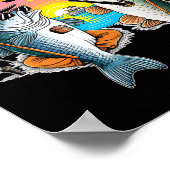 私の退職計画はおもしろい魚釣り漁師Aだ ポスター (角)