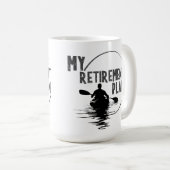 私の退職計画カヤックカヤックウォーターマグ15oz コーヒーマグカップ (正面右)