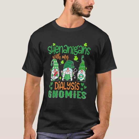 私の透析グノミーとシェナニガンスSt patricksD Tシャツ (正面)