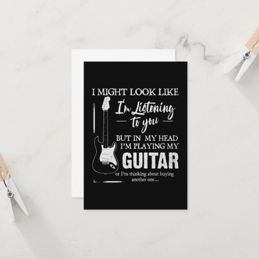 私の遊ギター カード (正面/裏面インサイチュ)