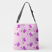 私の遊ハートトートでグリズのゲーム クロスボディバッグ (裏面)