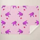 私の遊ハート毛布でグリズのゲーム シェルパブランケット (正面(横))