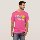 私の遊ボールと私のロ遊ッド魚釣りの Tシャツ (正面フル)