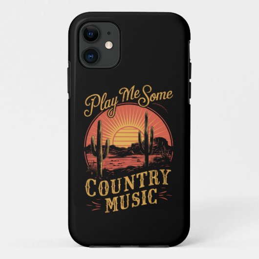 私の遊国の音楽の西カウボーイヴィンテージ Case-Mate iPhoneケース (裏面)