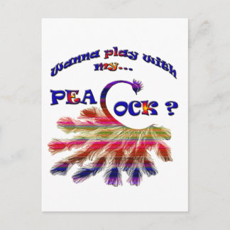 私の遊孔雀と一緒に？ ポストカード