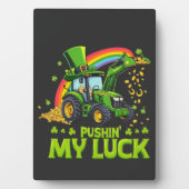 私の運の掘削機おもしろいを押す聖パトリックの日 フォトプラーク (正面)