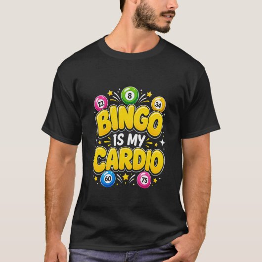 私の運動はラッキーボールビンゴ Mens Tシャツ (正面)