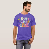 私の運動会時代 面白い先生 キュート フィールド Tシャツ (正面フル)