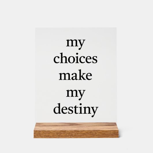 私の運命のアクリルのサイン アクリルサイン (正面)