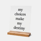 私の運命のアクリルのサイン アクリルサイン (傾斜)