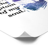 私の運命のマスター引用文 ポスター (角)