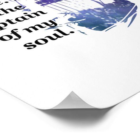 私の運命のマスター引用文 ポスター (角)