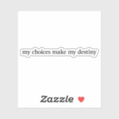 私の運命カスタム切りビニールのシール シール (シート)