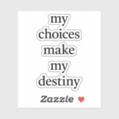 私の運命カスタム切りビニールのシール シール (シート)