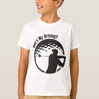私の運転が祖父のパパのゴルファーいかにであるかゴルフをして下さい Tシャツ