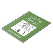 私の運転は?パーソナライズおもしろいするゴルフカード ノートブック (左側)