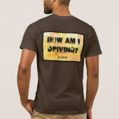 私の運転は? Tシャツ (裏面)