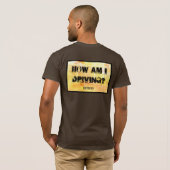 私の運転は? Tシャツ (裏面フル)