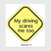 私の運転も怖いおもしろい シール (シート)