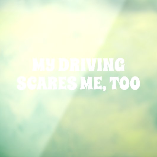 私の運転も怖い ウィンドウサイン (シート3)