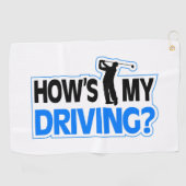 私の運転ゴルフ場は？ ゴルフタオル (横)