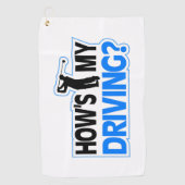 私の運転ゴルフ場は？ ゴルフタオル (正面)