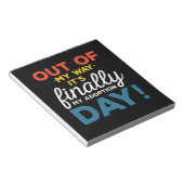 私の道のり最後の私の養子縁組の日 ノートパッド (アングル)