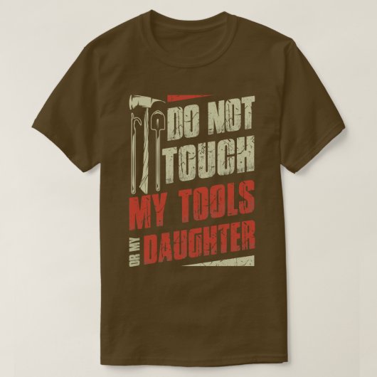 私の道具や消防士の娘の火をTouchしない Tシャツ (デザイン正面)