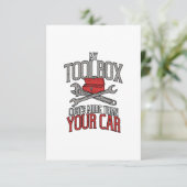 私の道具箱はあなたの車の贈り物よりも高い整備士 カード (スタンド正面)