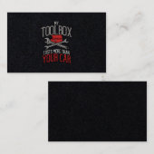 私の道具箱はあなたの車の贈り物よりも高い整備士 名刺 (正面/裏面)