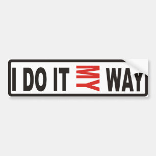 私の道 バンパーステッカー