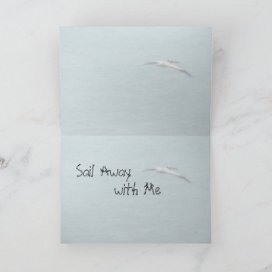 私の遠くにバレンタインデーと一緒に航海 シーズンカード (内部)