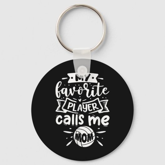 私の選手お気に入りのは私を母バレーボールと呼ぶ キーホルダー (正面)
