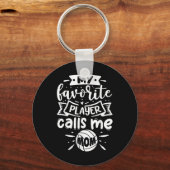 私の選手お気に入りのは私を母バレーボールと呼ぶ キーホルダー (正面)