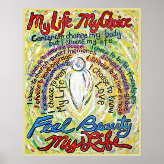 私の選択マイライフポスタープリント ポスター (正面)