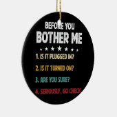 私の選択情報技術を気にする前に セラミックオーナメント (右)