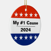私の選挙号2024 セラミックオーナメント (右)