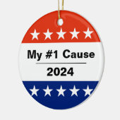私の選挙号2024 セラミックオーナメント (左)