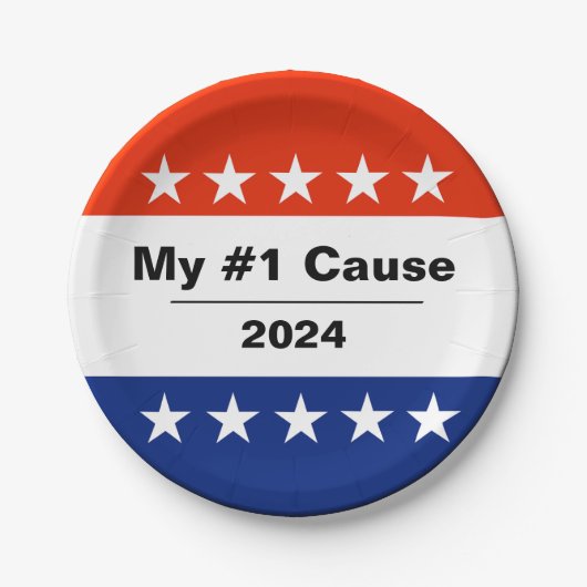 私の選挙号2024 ペーパープレート (正面)